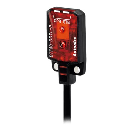 Autonics BTF30-DDTL-P ,Ebat 13x21x5mm,Ölçüm 30mm,Çıkış PNP-NO,Besleme 10v..30vdc,3-Kablo 2mt,Cisim Fotosel