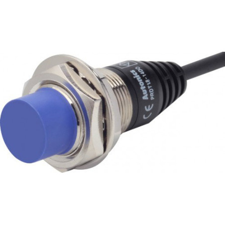 Autonics PRD18-14DP ,Ebat M18x50mm,Ölçüm 14mm,Çıkış PNP-NO,Besleme 10v..30vdc,3-Kablo 2mt,Endüktif Metal Sensör