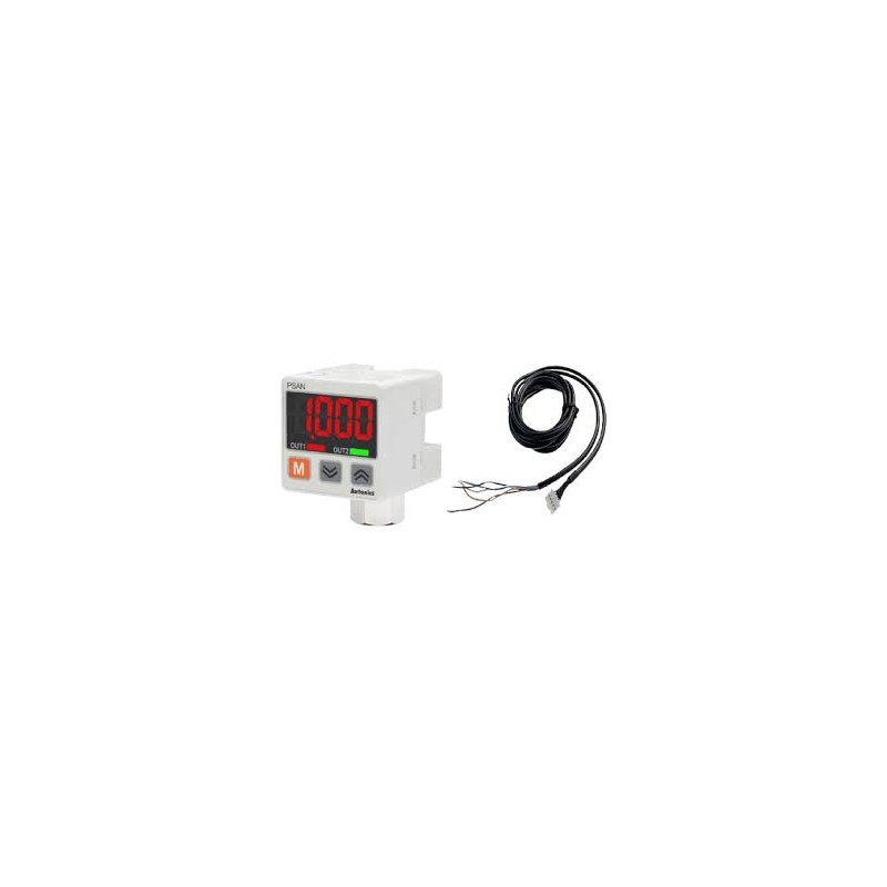 Autonics PSAN-V01CPA-RC1 8 ,Ebat 30x20x23mm,Ölçüm 0..-100kPA,Çıkış PNP-NO 4..20mA,Besleme 12..24vdc,Basınç Sesnör Gösterge