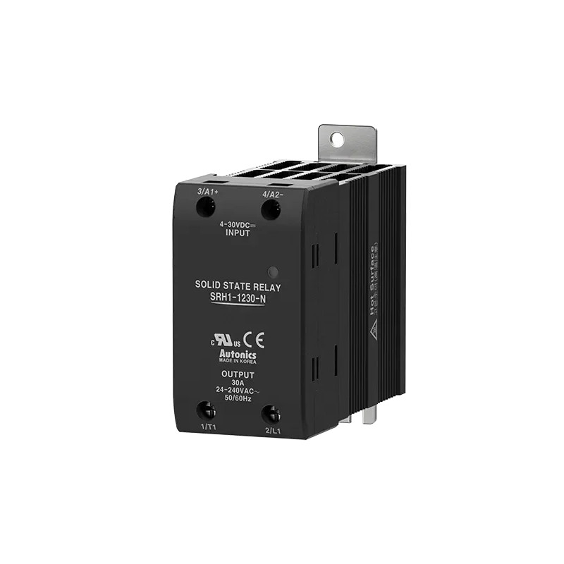 Autonics SRH1-1230-N ,Güç 1x220vac 30a,Kontrol 3v..30vdc,Soğutuculu,1-Faz,Dc-Ac,Solid State Röle