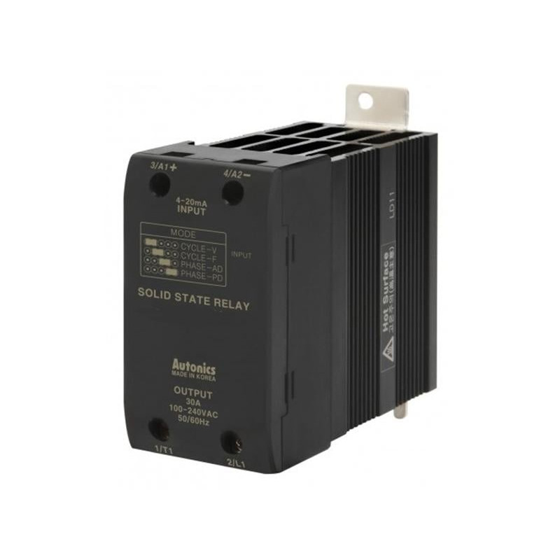Autonics SRPH1-A260 ,Güç 1x220vac 60 Amper,Kontrol 4..20mA,Soğutuculu,Analog-Ac,Solid State Röle