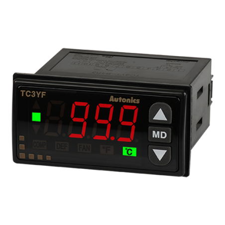 Autonics TC3YF-24R ,Ebat 72x36mm,Besleme 110v..220vac,Sensör NTC,Çıkış Kontak-2A,Soğutma Kontrol