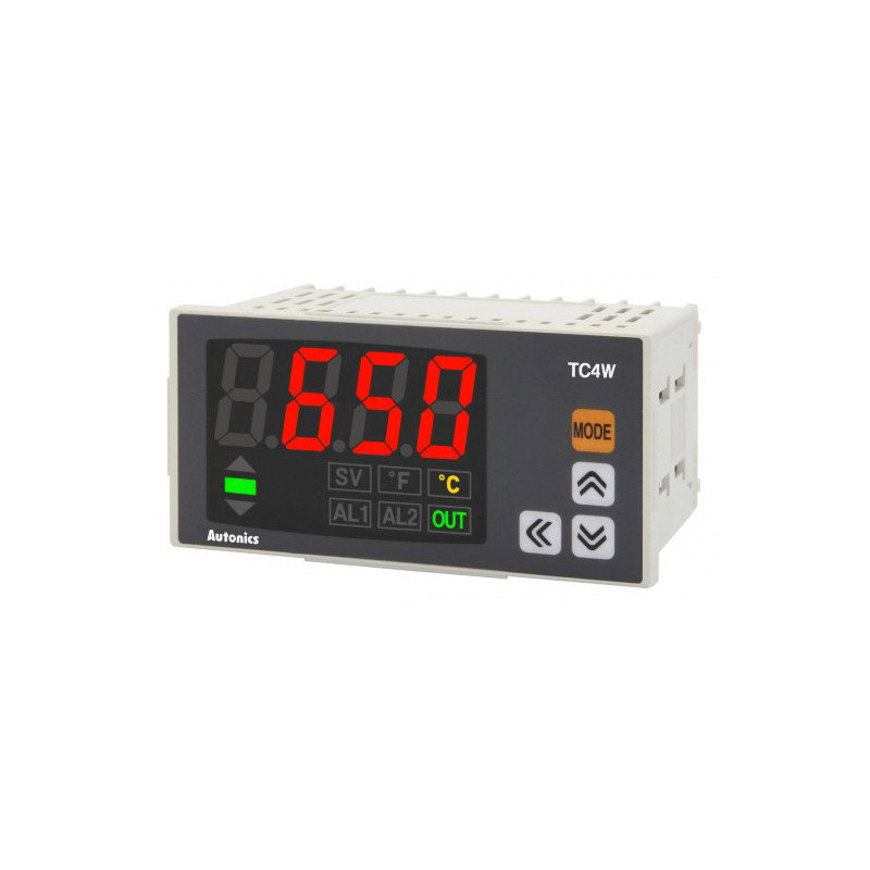 Autonics TC4W-24R ,Ebat 96x48mm,Besleme 110v..220vac,Sensör PT100 TC,Çıkış Röle Ssr,Isı Kontrol Termostat