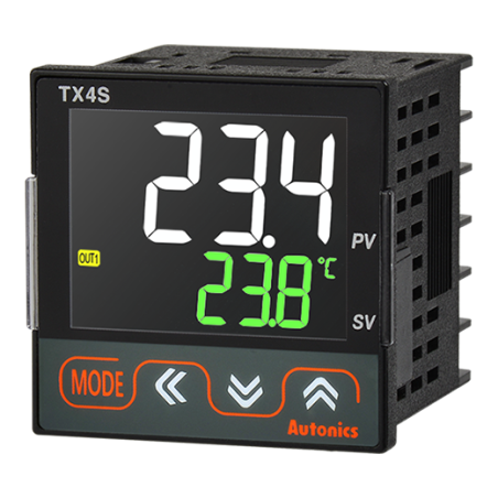 Autonics TX4S-14C ,Ebat 48x48mm,Besleme 110v..220vac,Sensör PT100 TC,Çıkış 4..20mA SSR,Isı Kontrol Termostat