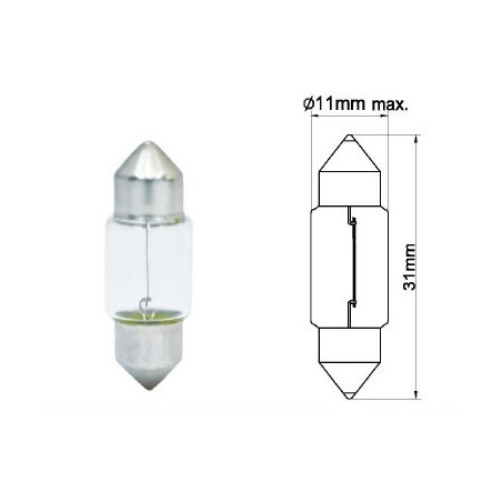 Trifa 1254 ,Ebat 11x31mm,Besleme 24v 10w,Sofit Lamba