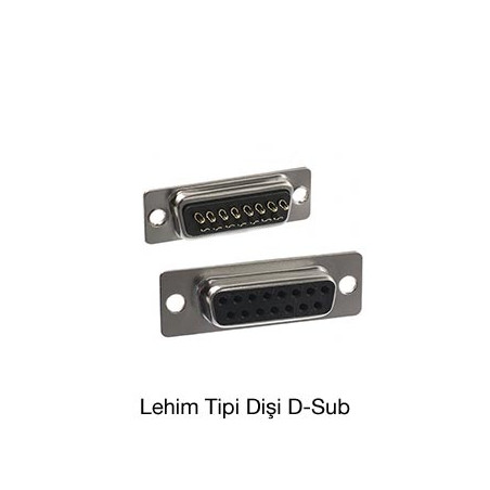Connfly DS1033-15FUNSISS ,15pin,Kablo Düz,Dişi Dsub Port