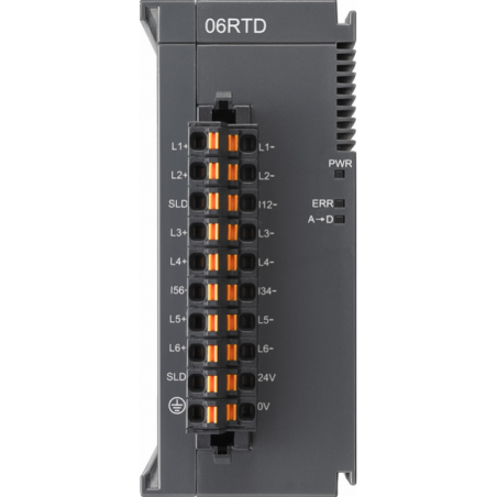 Delta AS06RTD-A ,Besleme 24vdc,Giriş 6-PT100,Plc Ek Genişleme Isı Modül