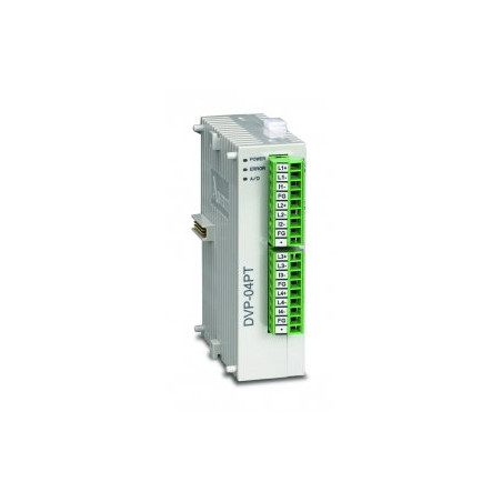 Delta DVP04PT-S ,Besleme 24vdc,Giriş 4-PT100,RS485,Plc Ek Genişleme Isı Modül