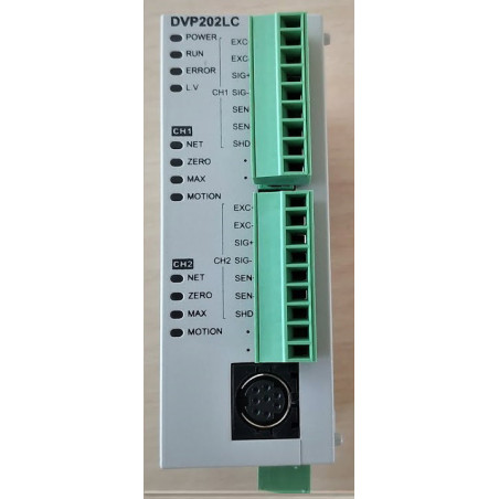 Delta DVP202LC-SL ,Besleme 24vdc,Giriş 2-LC Loadcell,RS485,Plc Ek Genişleme Ağırlık Modül
