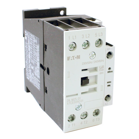 Eaton DILM25-01 24V ,Bobin 24vac,Güç 11kw 25 Amper,Kontak-3P 1K,Kontaktör