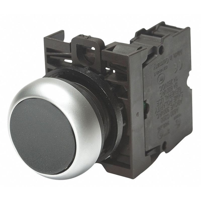 Eaton M22-DR-S K10 ,Montaj 22mm,Kontak-1A,Siyah Kalıcı,M22 Buton