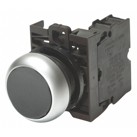 Eaton M22-DR-S K10 ,Montaj 22mm,Kontak-1A,Siyah Kalıcı,M22 Buton