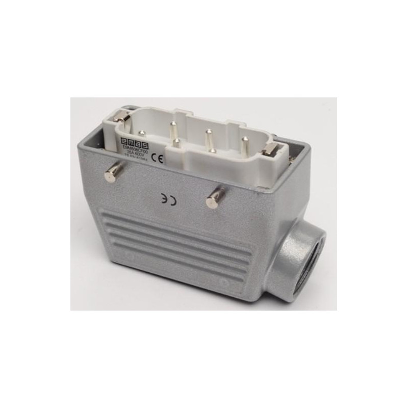 Emas EBM06FU10 ,Açılı Seyyar,Kilitsiz 6pin Erkek,Makine Fiş