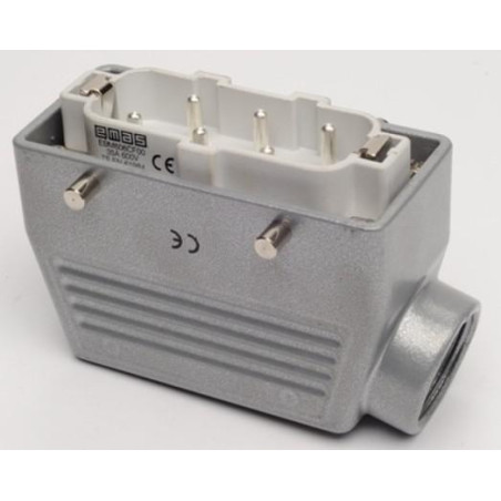 Emas EBM06FU10 ,Açılı Seyyar,Kilitsiz 6pin Erkek,Makine Fiş
