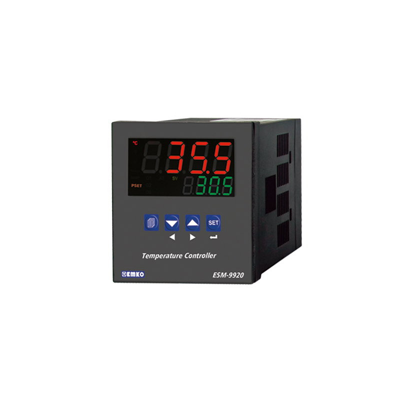 Emko ESM-9920.52001 0102 0000 ,Ebat 96x96mm,Besleme 220vac,Çıkış Röle Ssr,Sensör PT100 TC,Isı Kontrol Termostat