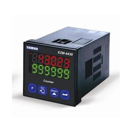 Emko EZM-4430.50001 0000 0000 ,Ebat 48x48mm,Besleme 220vac,Çıkış Kontak-1A1K,6-Hane Sayıcı