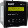 Gemo AR2-P-230VAC-10D2A ,Ebat 96x96mm,Besleme 110v..220vac,Giriş 10-Dijital 2-Analog,Çıkış 7-Kontak,Plc Cpu Modül
