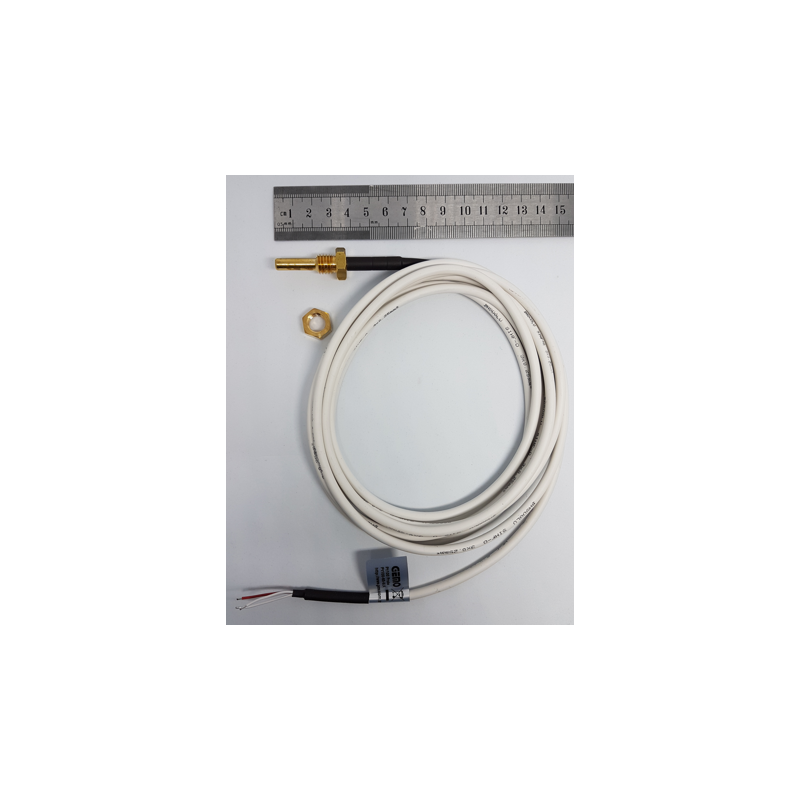 Gemo PTC-S-130C ,Çap 6mm,Boy 30mm,Kablo 1.5mt,Sensör PTC,Rakorlu,Bayonet Isı Sensör