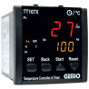 Gemo TT107X-230VAC-S-S ,Ebat 72x72mm,Besleme 110v..220vac,Çıkış SSR SSR,Zamanlı Isı Kontrol