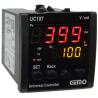 Gemo UC107-24V-R ,Ebat 72x72mm,Besleme 24vac dc,Giriş 0..10v 4..20mA,Çıkış Kontak-2A2K,Proses Kontrol