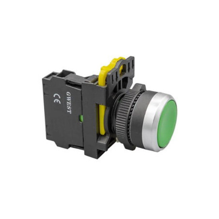 Gwest A5-10 ,Montaj 22mm,Kontak-1A,Yeşil Yaylı,M22 Buton