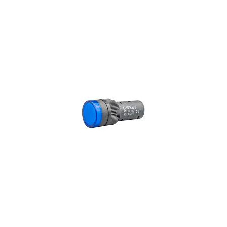Gwest AD116-16C-220-MV ,Montaj 16mm,Mavi-220v,M16 Sinyal Lamba