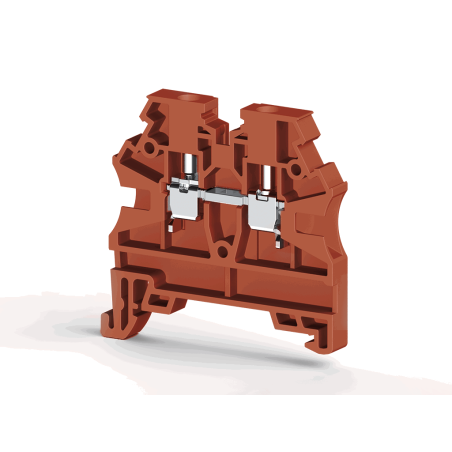Klemsan AVK 2.5RD-KR ,Kırmızı-2.5mm,Vidalı Ray Klemens