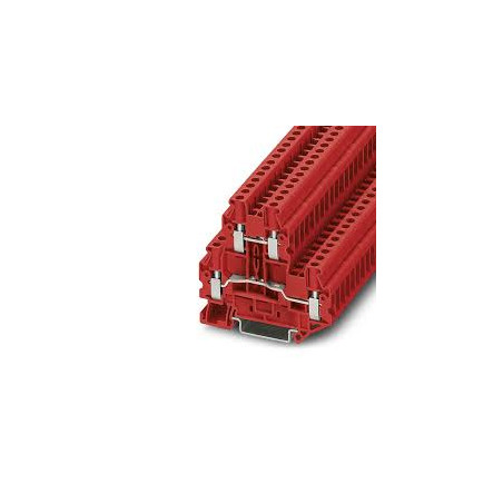 Klemsan PIK 2.5N-KR ,Kırmızı-2.5mm 2-Kat Vidalı Ray Klemens