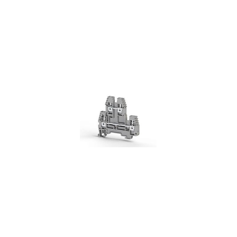 Klemsan PIK 4N ,Gri-4mm,2-KAT,Vidalı Ray Klemens