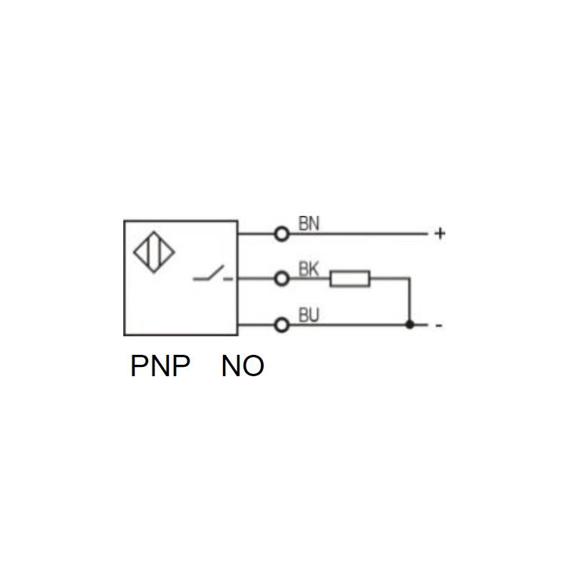 Lanbao LR6.5TQBF15DPO ,Ebat M6.5x40mm,Ölçüm 1.5mm,Çıkış PNP-NO,Besleme 10v..30vdc,3 Kablo,Endüktif Metal Sensör