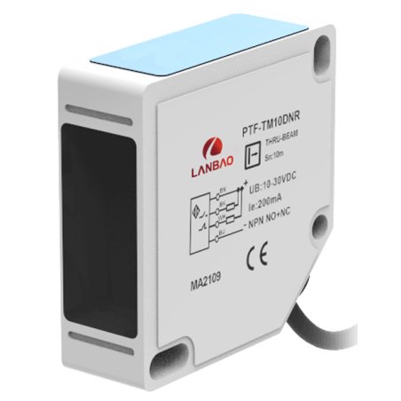 Lanbao PTFT-BC100DPR ,Ebat 50x50x17mm,Ölçüm 1mt,Çıkış PNP-NO NC,Besleme 10v..30vdc,4-Kablo,Cisim Fotosel
