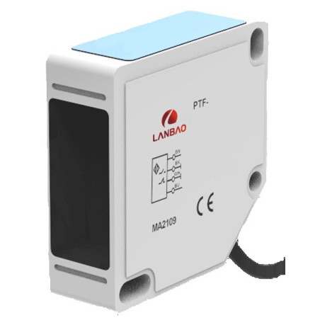 Lanbao PTFT-DM5DPR ,Ebat 50x50x17mm,Ölçüm 5mt,Çıkış PNP-NO NC,Besleme 10v..30vdc,4-Kablo,Reflektör Fotosel Reflektör Yok