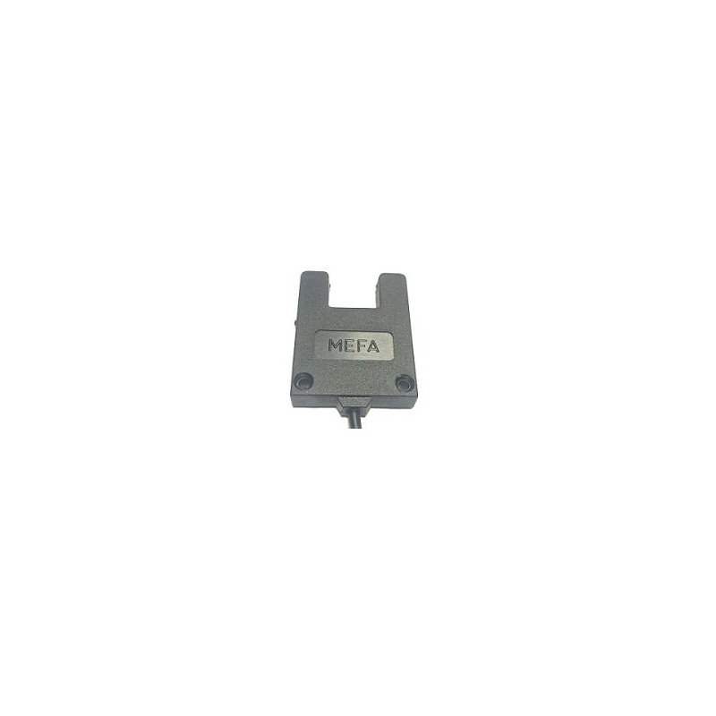 Mefa İF18-Y18-NK ,Ebat 41x38x8mm,Ölçüm 18mm,Çıkış NPN-NC,Besleme 10v..30vdc,3-Kablo 1mt,Çatal Optik İplik Sensör
