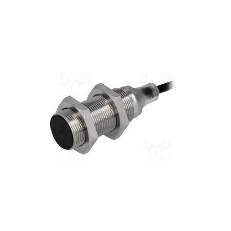 Omron E2B-M18LS08-WP-B1 ,Ebat M18x65mm,Ölçüm 8mm,Çıkış PNP-NO,Besleme 10v..30vdc,3-Kablo,Endüktif Metal Sensör