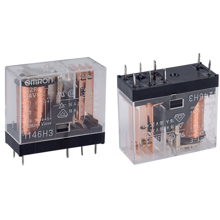 Omron G2R-1-E-DC24 ,Bobin 24vdc,Kontak 1A1K 16 Amper,İnce-8pin,Röle