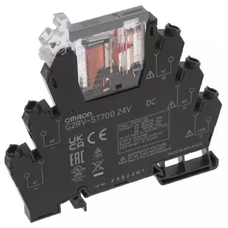 Omron G2RV-ST700-DC24 ,Bobin 24vdc,Kontak 1A1K 6 Amper,Led,5-Pin,Vidalı,Slim Röle Takım