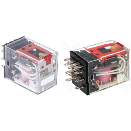 Omron MY4IN-AC110 ,Bobin 110vac,Kontak 4A4K 5 Amper,Led,Kalın-14pin,Röle