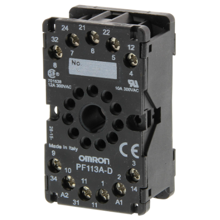 Omron PF113A-D ,Yuvarlak 11pin,Vidalı,Ray,Röle Soket