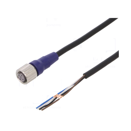 Omron XS2F-LM12PVC4S10M ,Soket Düz M12 4pin,4-Kablo 10mt,Pvc Sensör Kablo