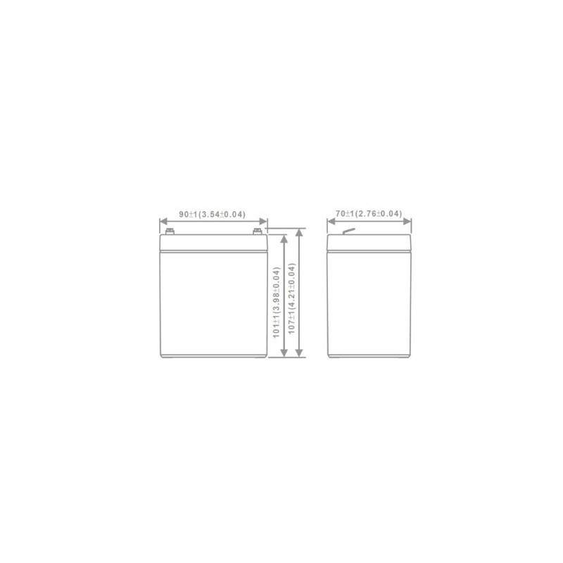 Orion ORN-1250 ,Ebat 90x70x101mm,12v 5ah,Kuru Akü