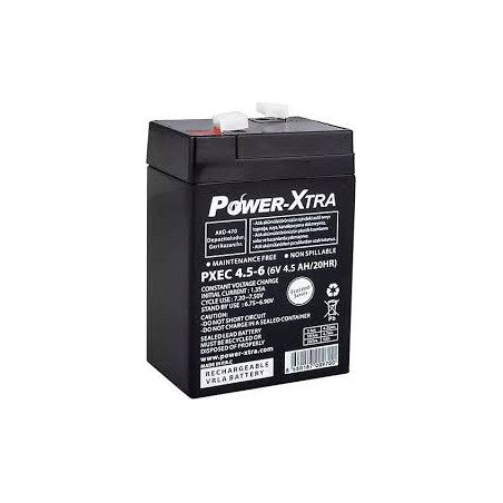 Power-Xtra PXEC4.5-6 ,6v 4.5ah ,Kuru Akü