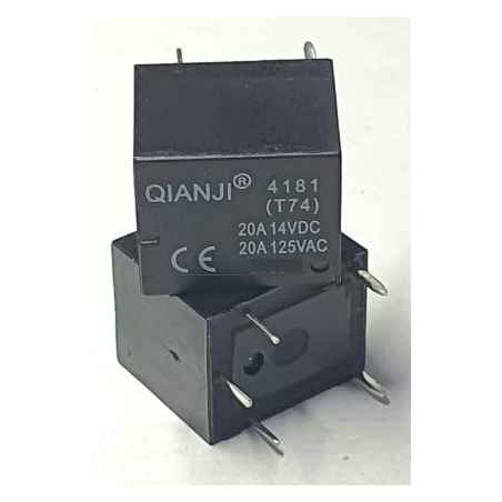 Qianji 4181 T74 -5VDC ,Bobin 5vdc,Kontak 1A1K 20 Amper,Pcb-5pin,Röle