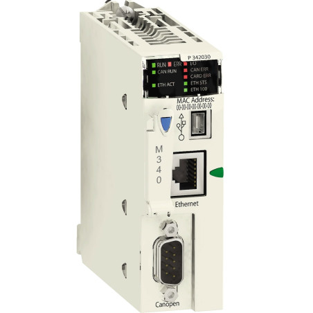 Schneider BMXP3420302 ,Besleme 24vdc,M340,Plc Cpu Modül
