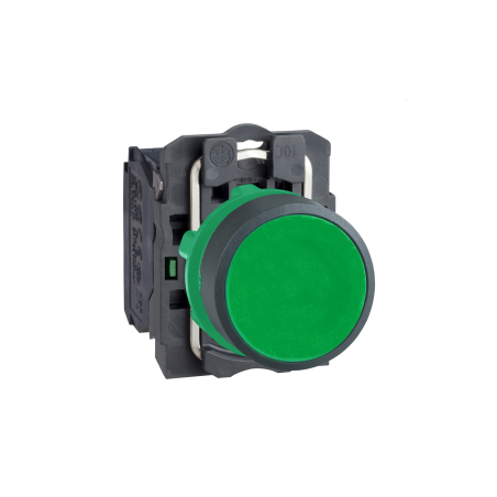 Schneider XB5AA31 ,Montaj 22mm,Kontak-1A,Yeşil Yaylı,M22 Buton