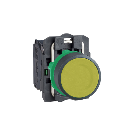 Schneider XB5AA51 ,Montaj 22mm,Kontak-1A,Sarı Yaylı,M22 Buton