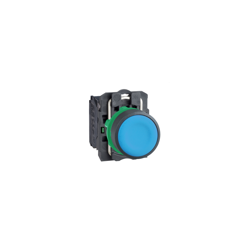 Schneider XB5AA61 ,Montaj 22mm,Kontak-1A,Mavi Yaylı,M22 Buton