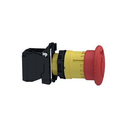 Schneider XB5AS8442 ,Montaj 22mm,Kontak-1K,Acil Kalıcı,M22 Buton