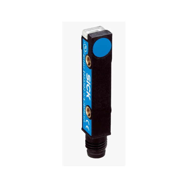 Sick IQ08-02BPSKT0S 1055494 ,Ebat 49x8x8mm,Ölçüm 2mm,Çıkış PNP-NO,Besleme 10v..30vdc,Soket M8 3pin,Endüktif Metal Sensör