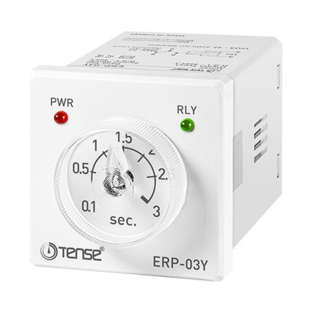Tense ERP-03Y ,Ebat 48x48mm,Besleme 220vac,3sn,Analog Zaman Röle