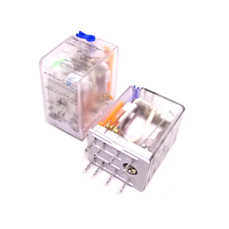 Weidmüller DRM570024LT,Bobin 24vdc,Kontak 4A4K 5 Amper,Kalın-8pin,Röle